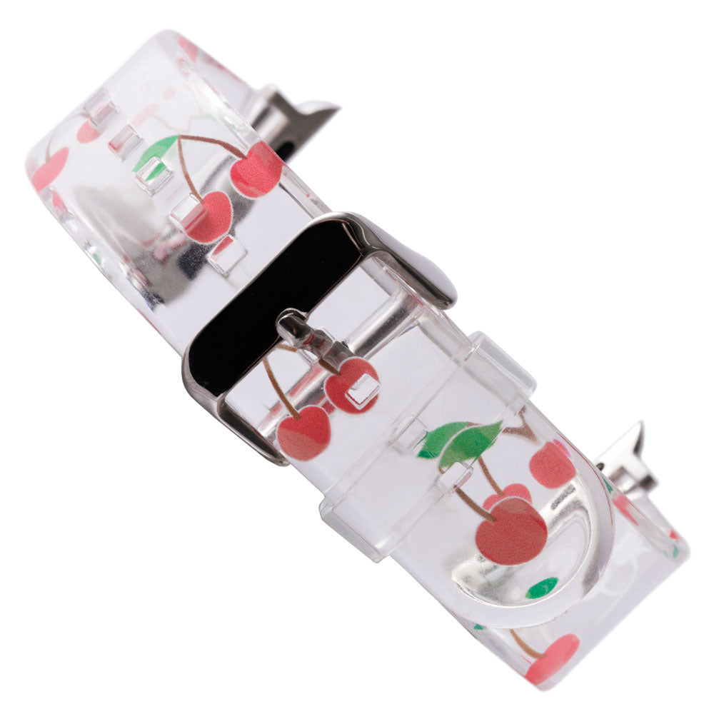 TPU クリアプリント フルーツ柄 アップルウォッチ バンド