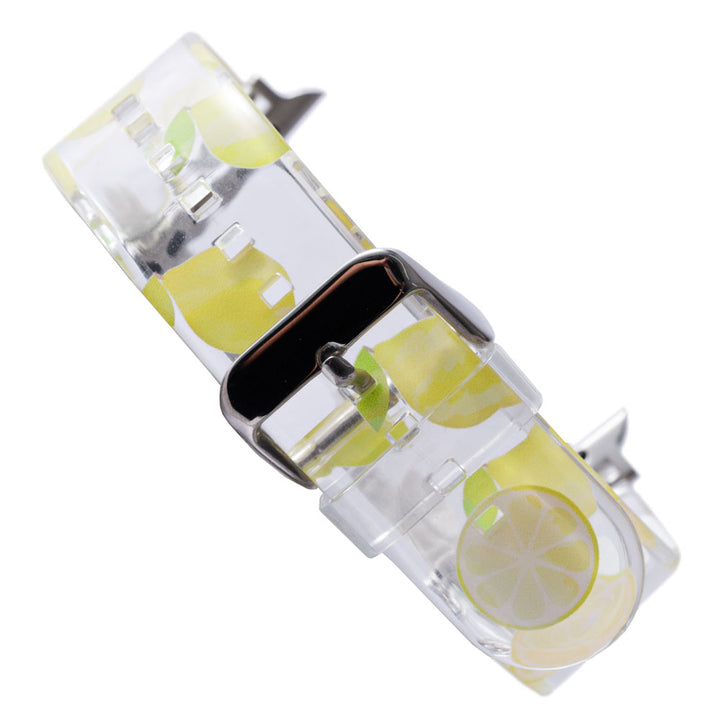 TPU クリアプリント フルーツ柄 アップルウォッチ バンド