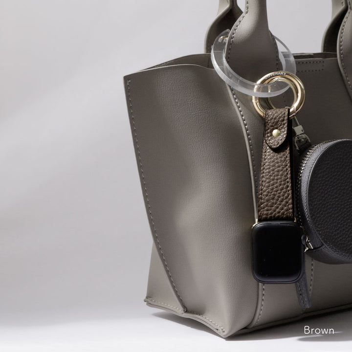 ヴィーガンレザー 吊り下げて使える キーリング付き アップルウォッチ バンド