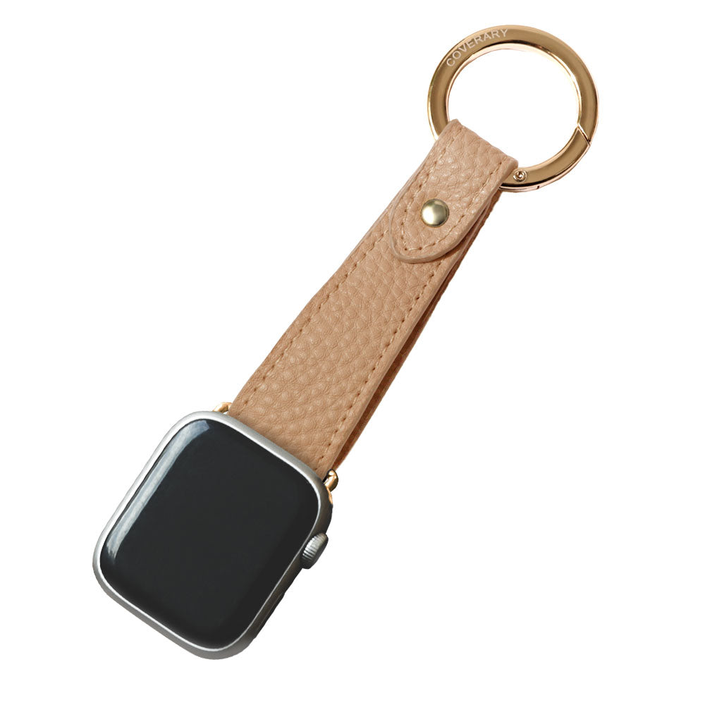 ヴィーガンレザー 吊り下げて使える キーリング付き アップルウォッチ バンド