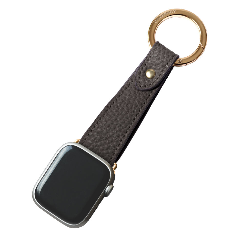 ヴィーガンレザー 吊り下げて使える キーリング付き アップルウォッチ バンド
