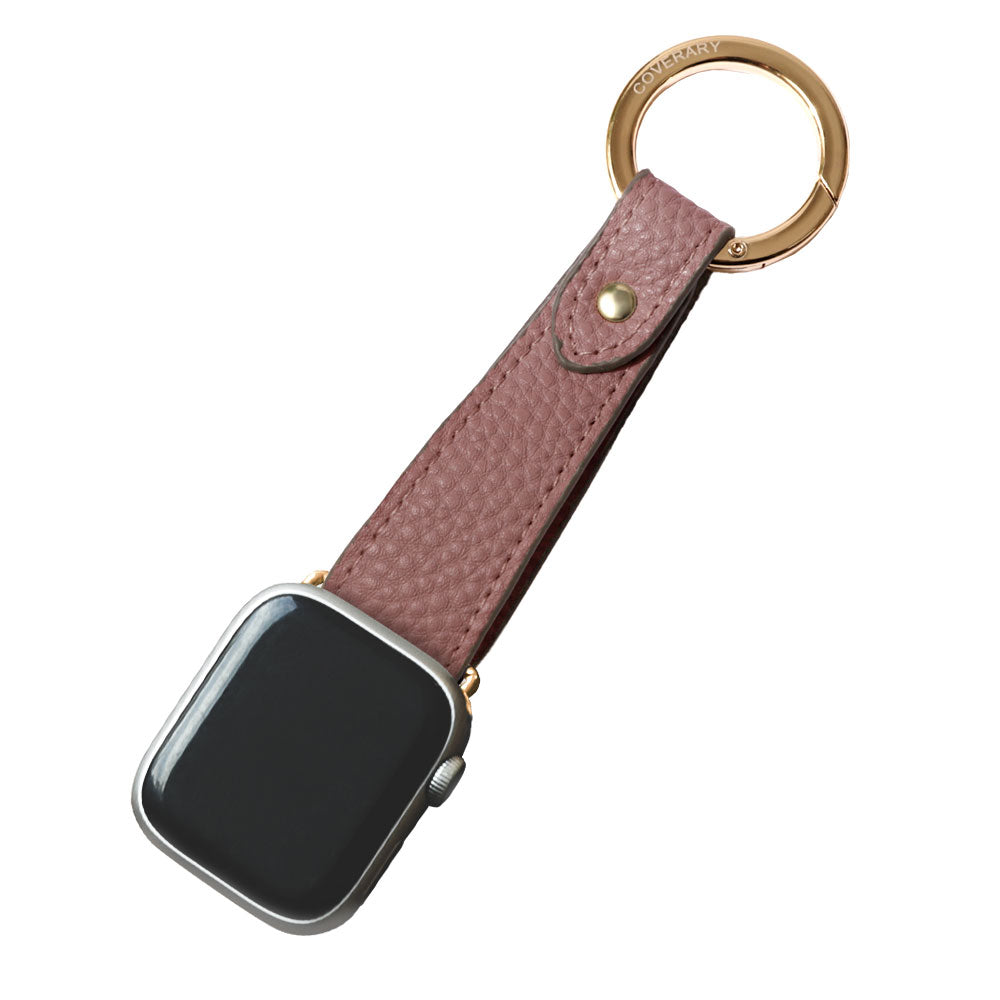 ヴィーガンレザー 吊り下げて使える キーリング付き アップルウォッチ バンド