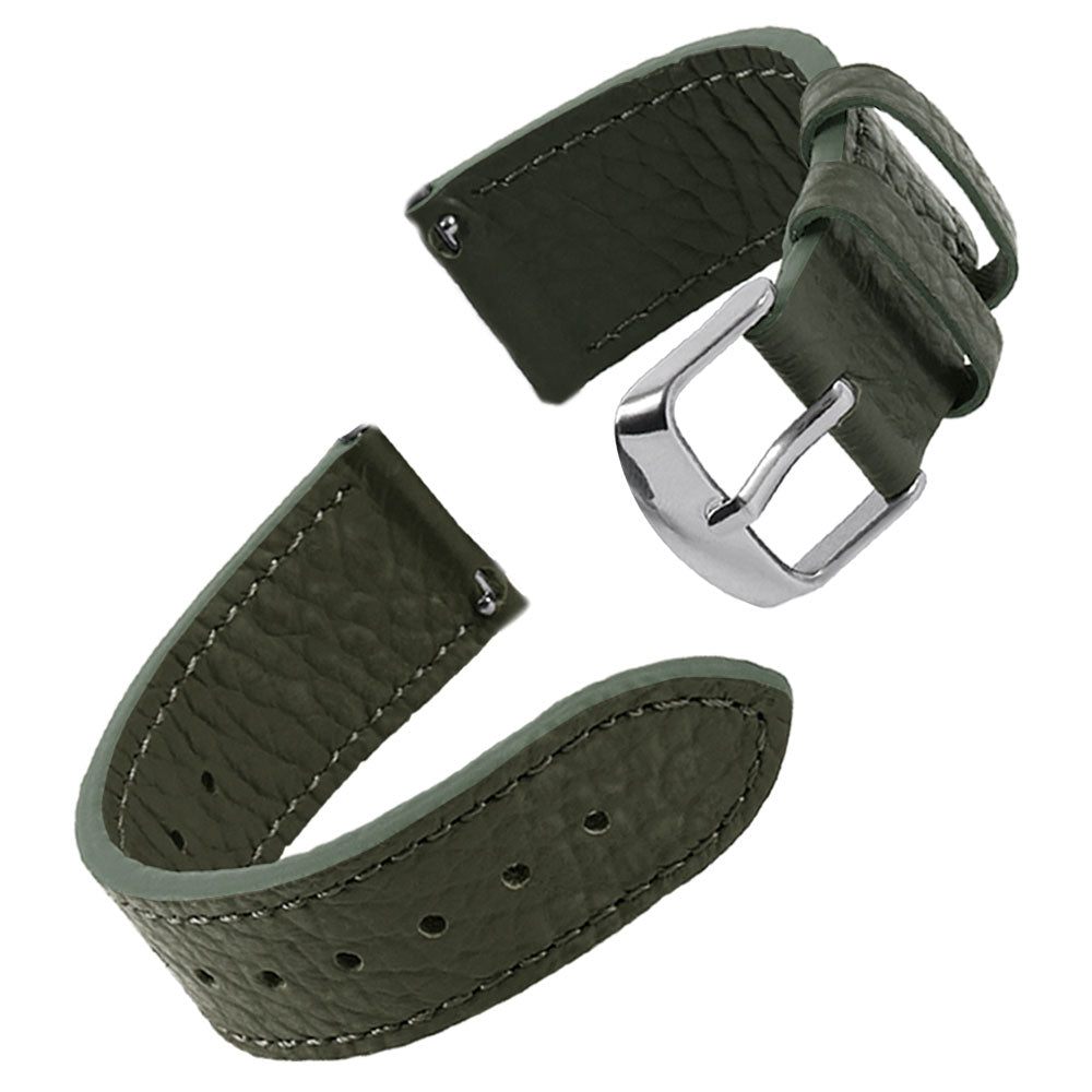 本革 イタリアンシュリンクレザー バイカラー スマートウォッチ 腕時計ベルト