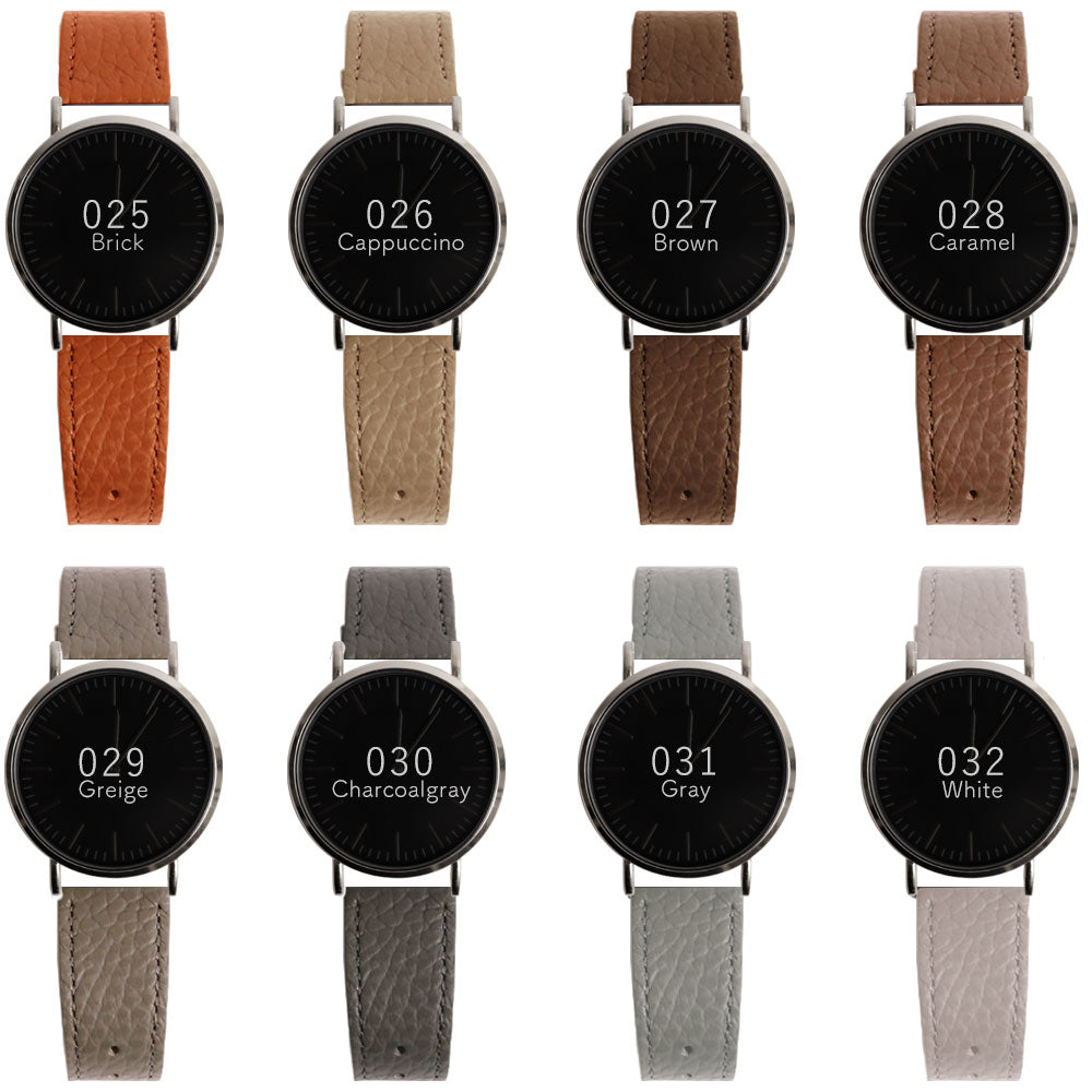 本革 イタリアンシュリンクレザー バイカラー スマートウォッチ 腕時計ベルト