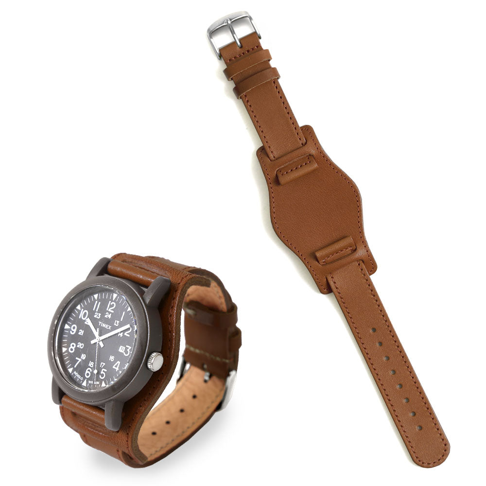本革 栃木レザー  カフ付き スマートウォッチ 腕時計ベルト