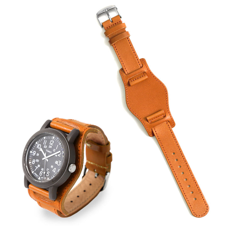 本革 栃木レザー  カフ付き スマートウォッチ 腕時計ベルト