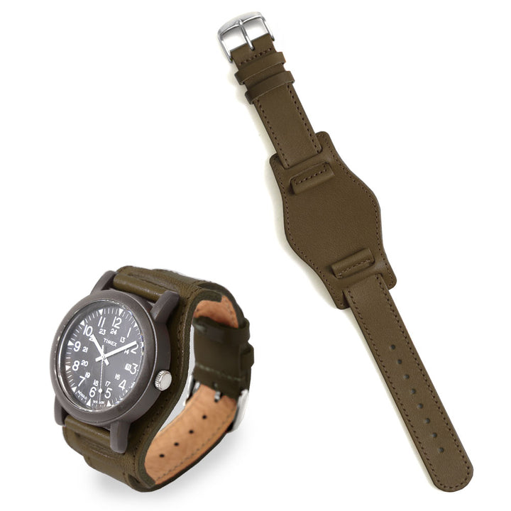 本革 栃木レザー  カフ付き スマートウォッチ 腕時計ベルト