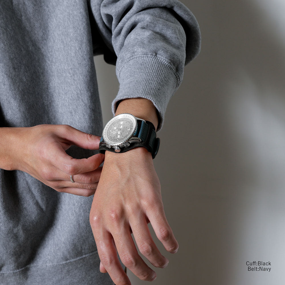 本革 栃木レザー  カフ付き スマートウォッチ 腕時計ベルト