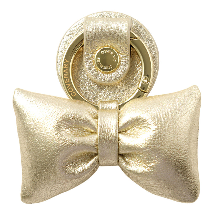 Genuine Leather Foil Leather Padded Ribbon Smartphone Ring