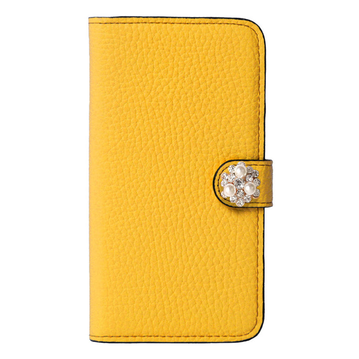 Cuir véritable 32 couleurs cuir italien grainé décoration perle cristal étui portefeuille (avec ceinture) série Google Pixel