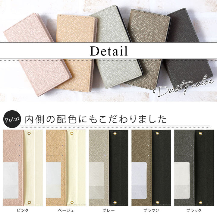 Vegan leather dusty color folio case iPhone series