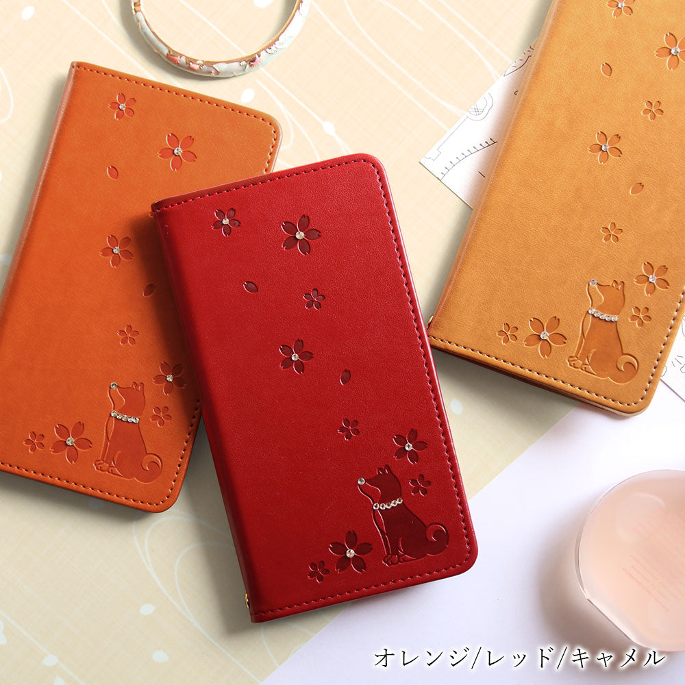 Vegan leather dog pattern embossed stone deco wallet case