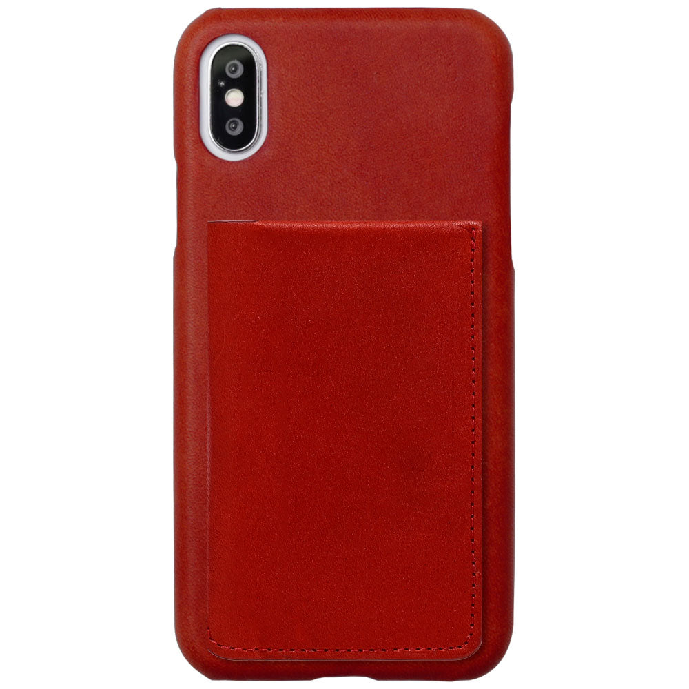 Étui arrière avec porte-cartes à pression au choix en cuir véritable Tochigi pour la série AQUOS