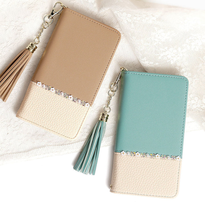 Mobile Wi-Fi Mobile Router Case Vegan Leather with Tassel Flower Line Notebook-style Case