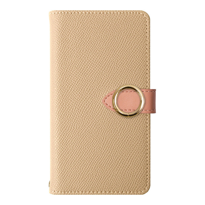 Vegan leather belt bicolor gold ring stand function wallet case (with belt) iPhone series