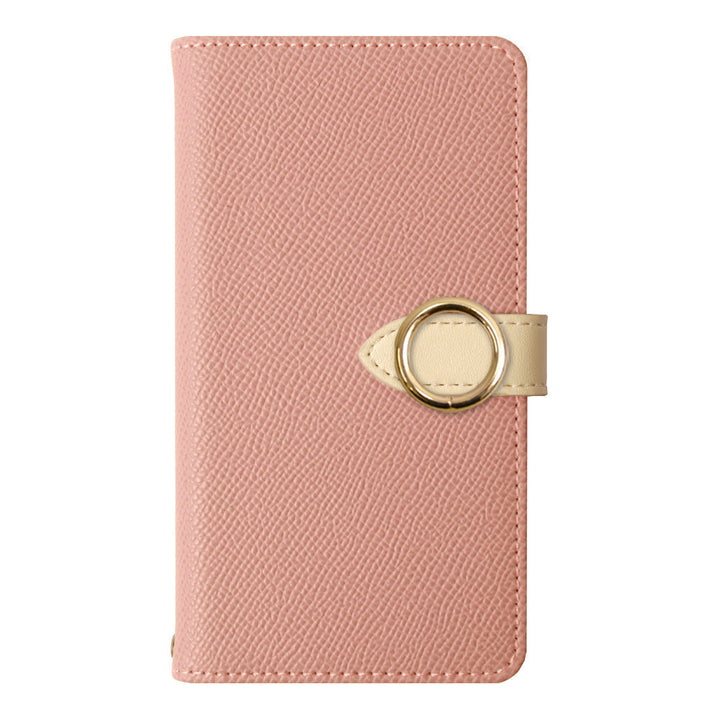 Vegan leather belt bicolor gold ring stand function wallet case (with belt) iPhone series
