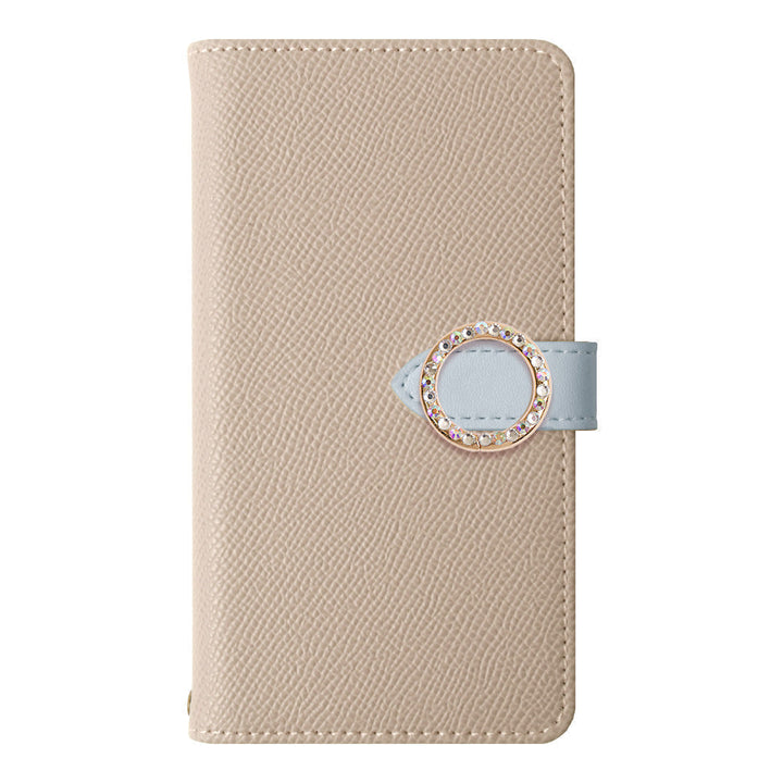 Mobile Wi-Fi Mobile Router Case Vegan Leather Belt Bicolor Round Stone Stand Function Notebook Type Case (With Belt)