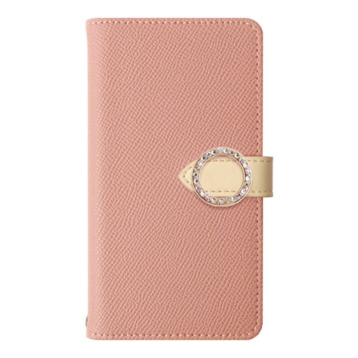 Mobile Wi-Fi Mobile Router Case Vegan Leather Belt Bicolor Round Stone Stand Function Notebook Type Case (With Belt)