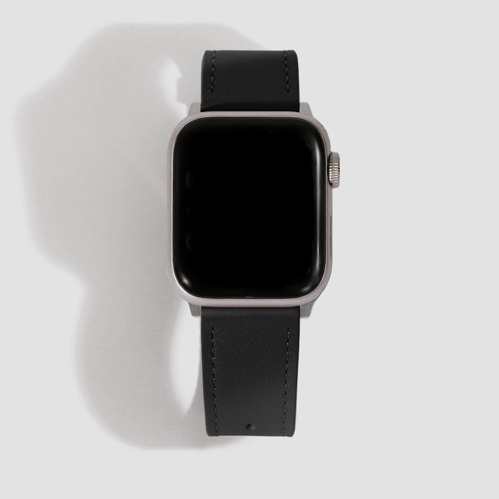 ォッチ アップルウォッチ バンド 革 イタリアンレザー for Apple Watch ベルト おしゃれ ブランド 38mm 40mm  ミッドナイトブルー（シルバー）：おかじまショップ レザー