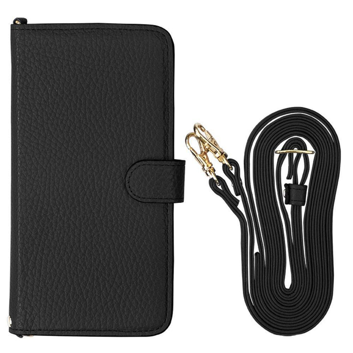 本革 32色 イタリアンシュリンクレザー ショルダーストラップ付 手帳型ケース（ベルトあり） Xperiaシリーズ