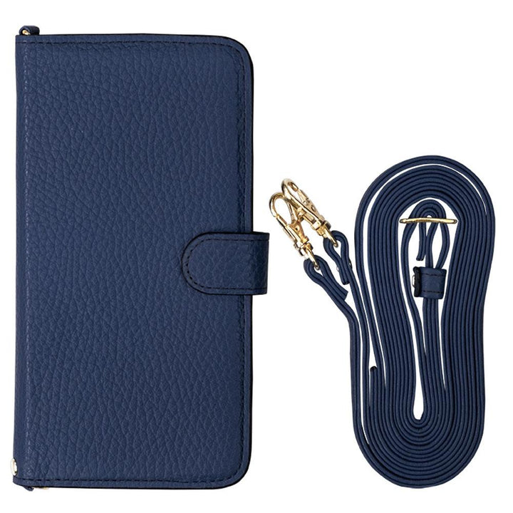 本革 32色 イタリアンシュリンクレザー ショルダーストラップ付 手帳型ケース（ベルトあり） Xperiaシリーズ