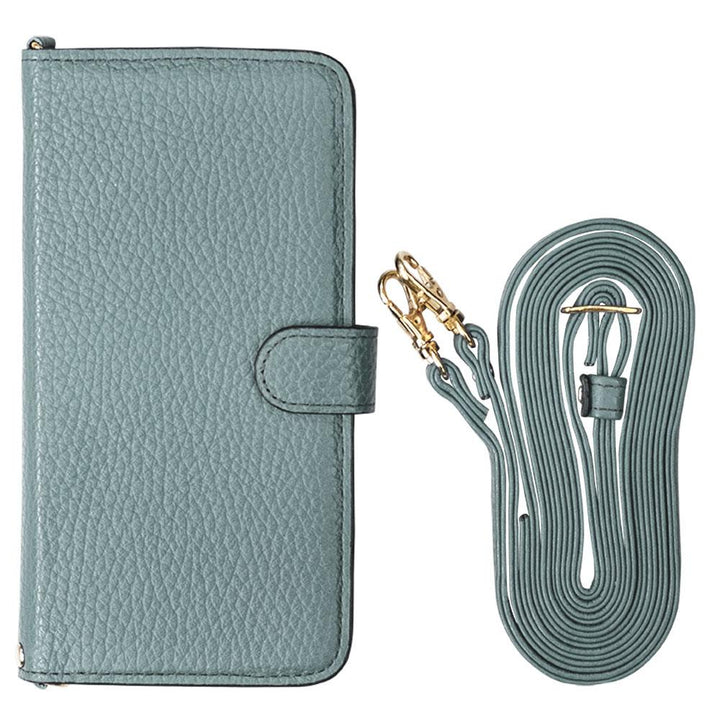 本革 32色 イタリアンシュリンクレザー ショルダーストラップ付 手帳型ケース（ベルトあり） Xperiaシリーズ