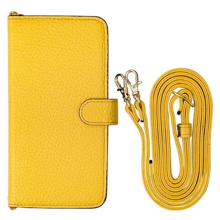 本革 32色 イタリアンシュリンクレザー ショルダーストラップ付 手帳型ケース（ベルトあり） Xperiaシリーズ