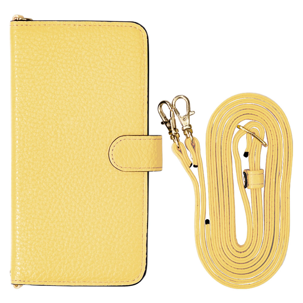 Genuine leather 32 colors Italian shrink leather shoulder strap included notebook-style case (with belt)