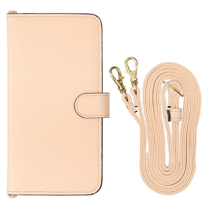 本革 32色 イタリアンシュリンクレザー ショルダーストラップ付 手帳型ケース（ベルトあり） Xperiaシリーズ