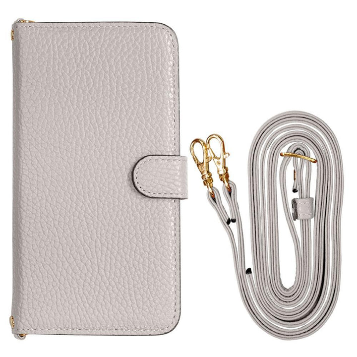 本革 32色 イタリアンシュリンクレザー ショルダーストラップ付 手帳型ケース（ベルトあり） Xperiaシリーズ