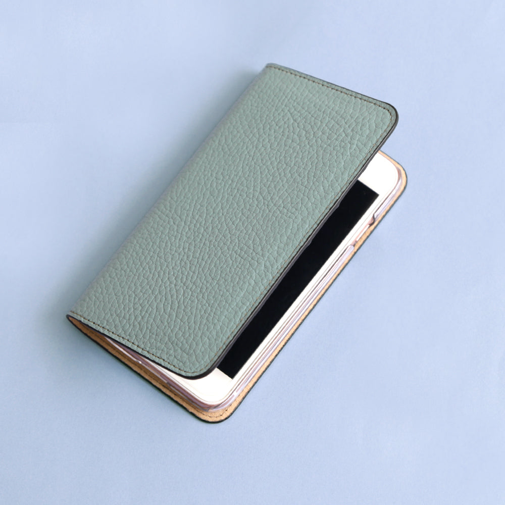 【POPUP Limited Sale】Genuine Leather 32 Colors Italian Shrink Leather Genuine Leather Stone Frame Deco Wallet Case