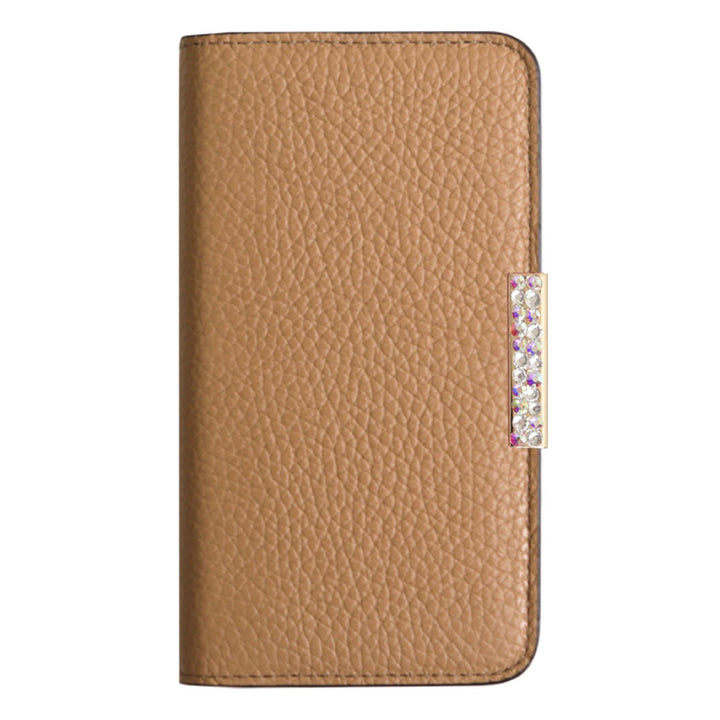 【POPUP Limited Sale】Genuine Leather 32 Colors Italian Shrink Leather Genuine Leather Stone Frame Deco Wallet Case