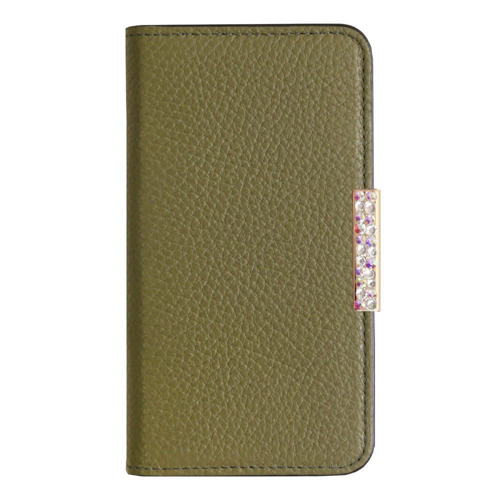 【POPUP Limited Sale】Genuine Leather 32 Colors Italian Shrink Leather Genuine Leather Stone Frame Deco Wallet Case