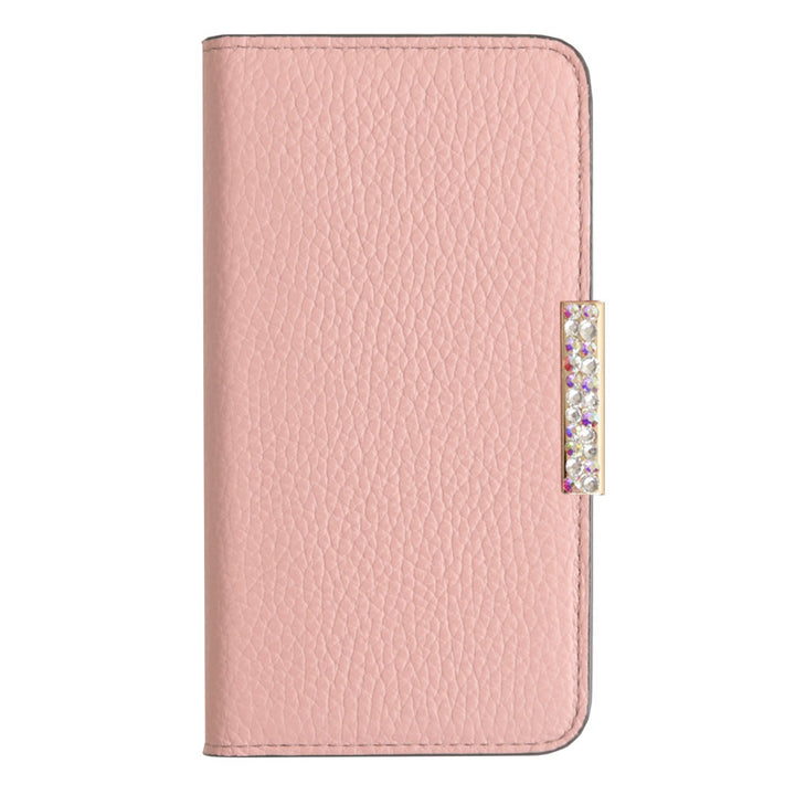 【POPUP Limited Sale】Genuine Leather 32 Colors Italian Shrink Leather Genuine Leather Stone Frame Deco Wallet Case