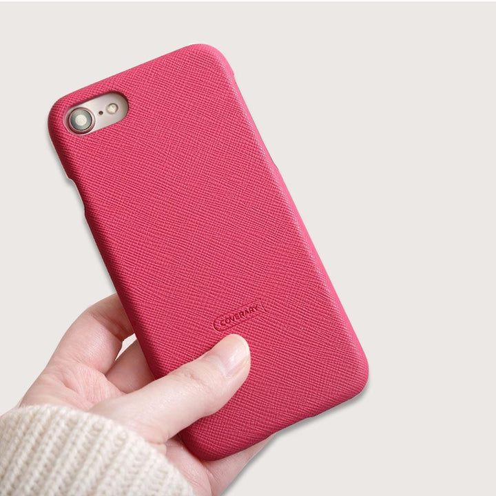 Série rose en cuir végan Coque arrière Série OPPO