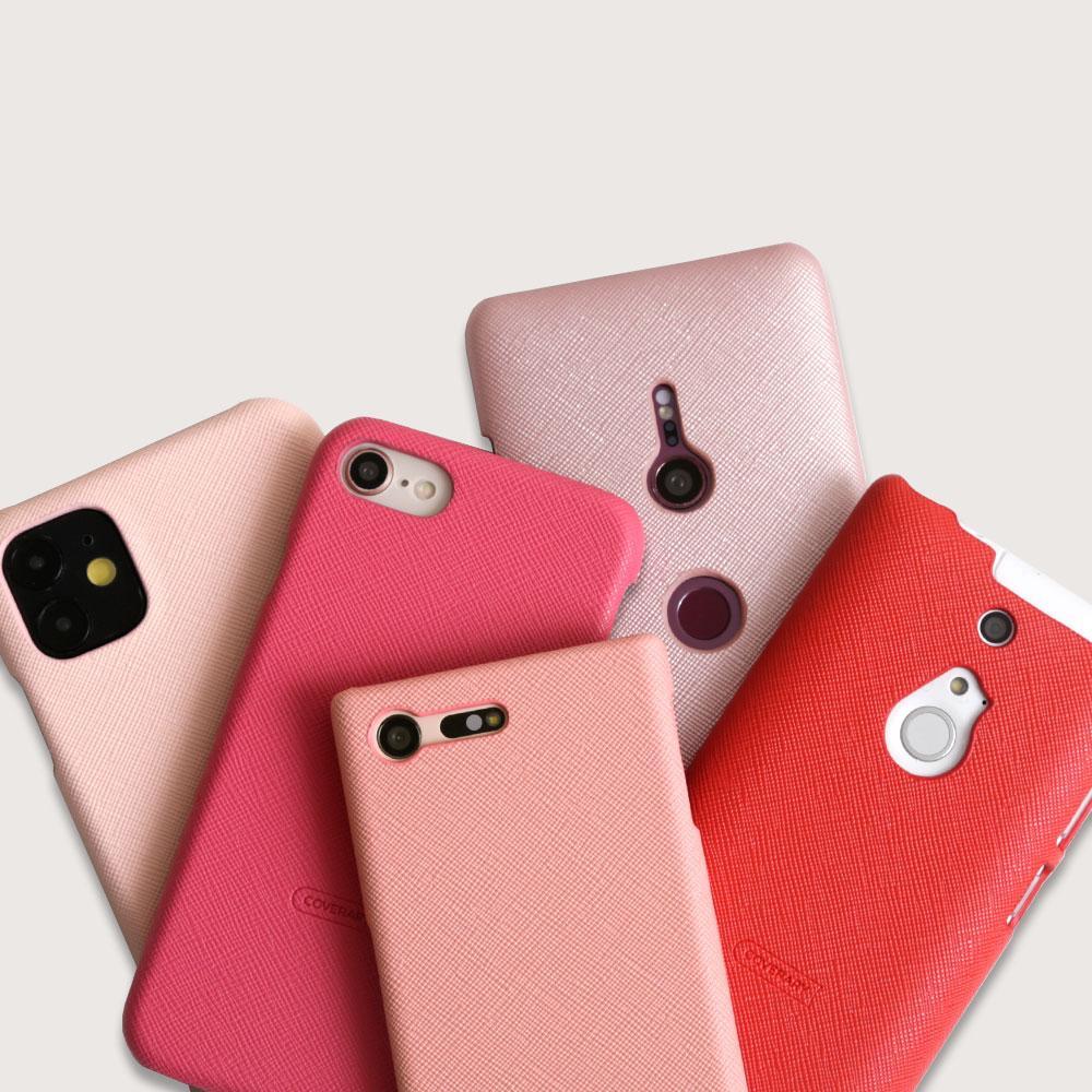 Série rose en cuir végan Coque arrière Série OPPO