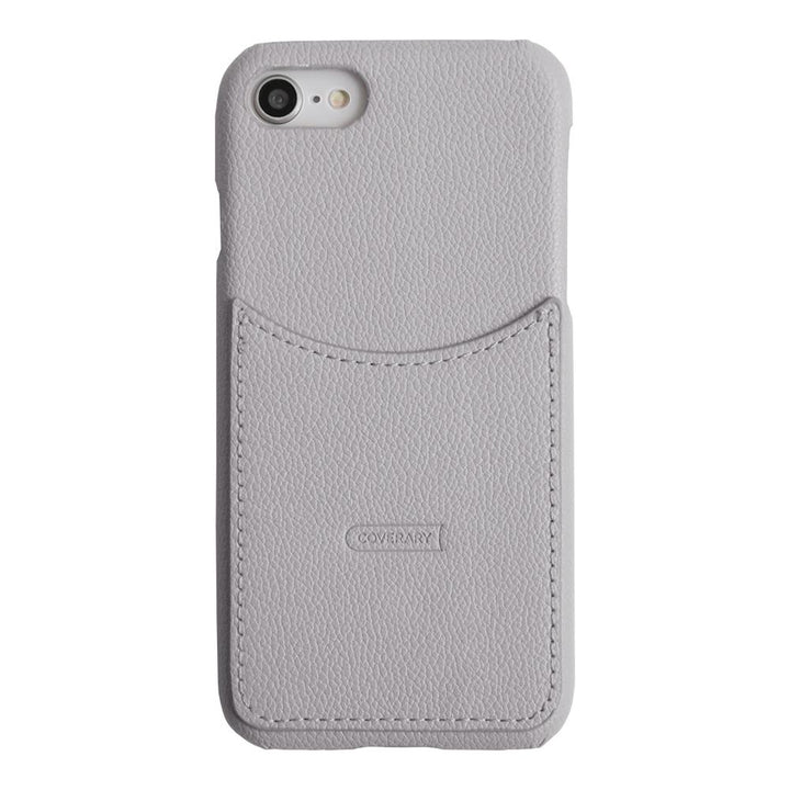 Vegan Leather Smiley Pocket Back Case iPhone Series