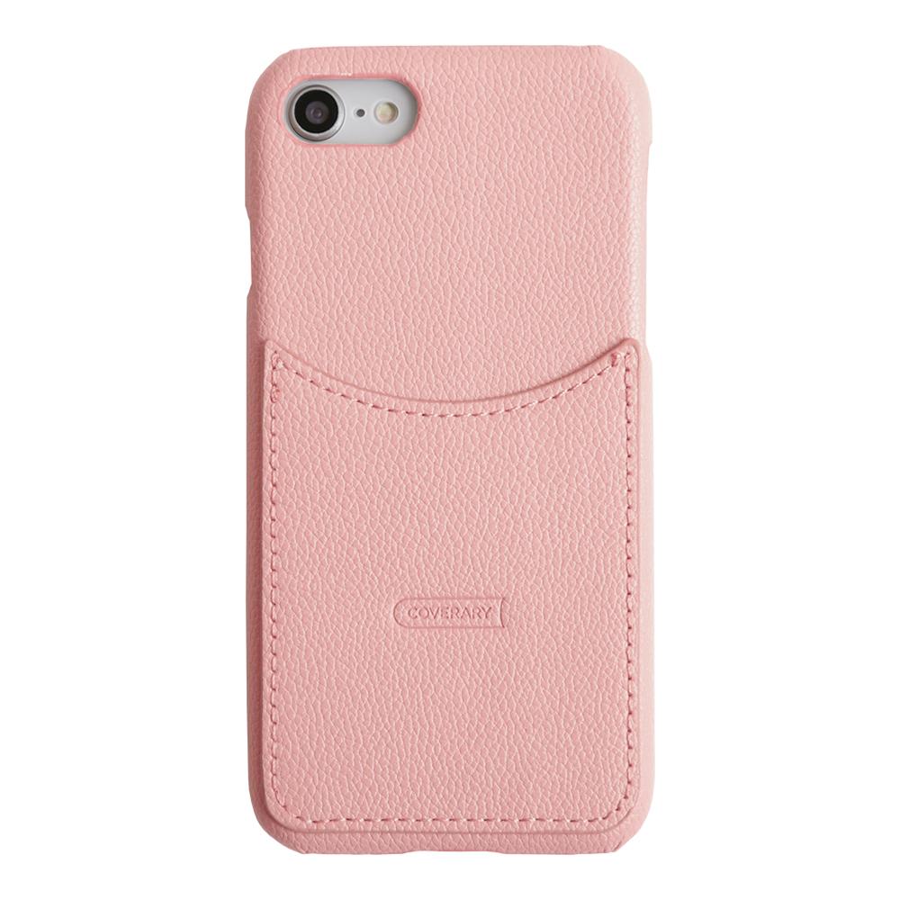 Vegan Leather Smiley Pocket Back Case iPhone Series