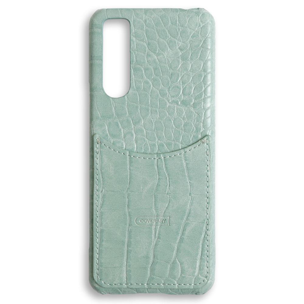 Crocodile Pattern Pastel Smiley Pocket Back Case HUAWEI Series