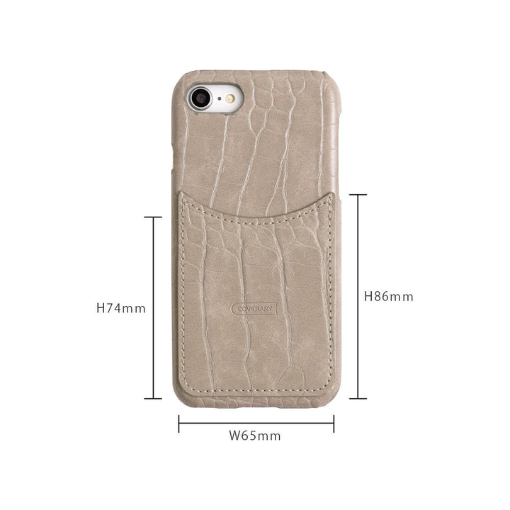 Crocodile Pattern Pastel Smiley Pocket Back Case Zenfone Series