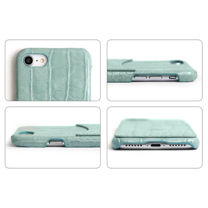 Crocodile Pattern Pastel Smiley Pocket Back Case Zenfone Series