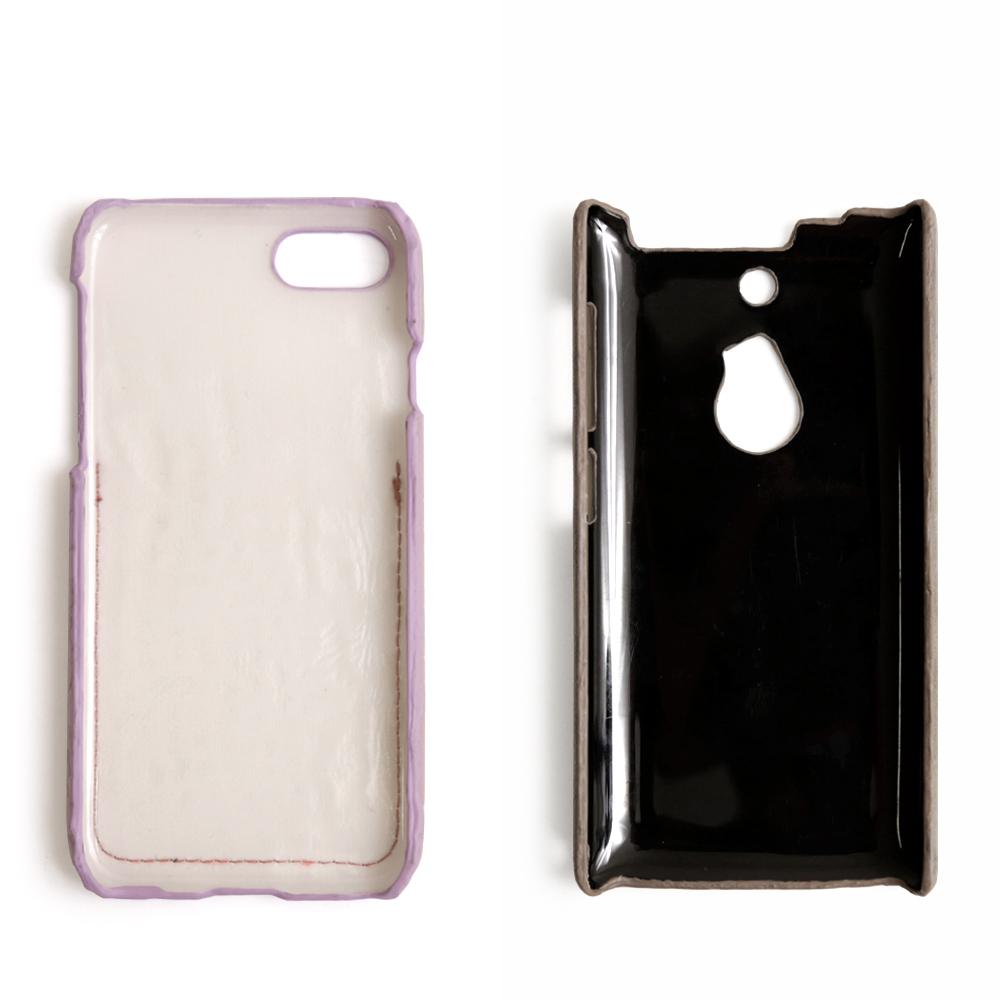 Crocodile Pattern Pastel Smiley Pocket Back Case HUAWEI Series