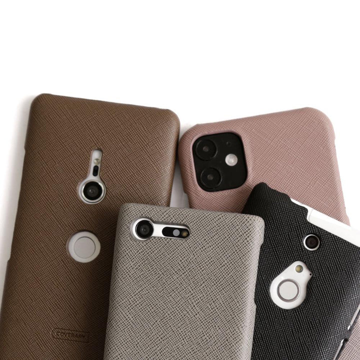 Étui arrière classique en cuir végan pour la série OPPO