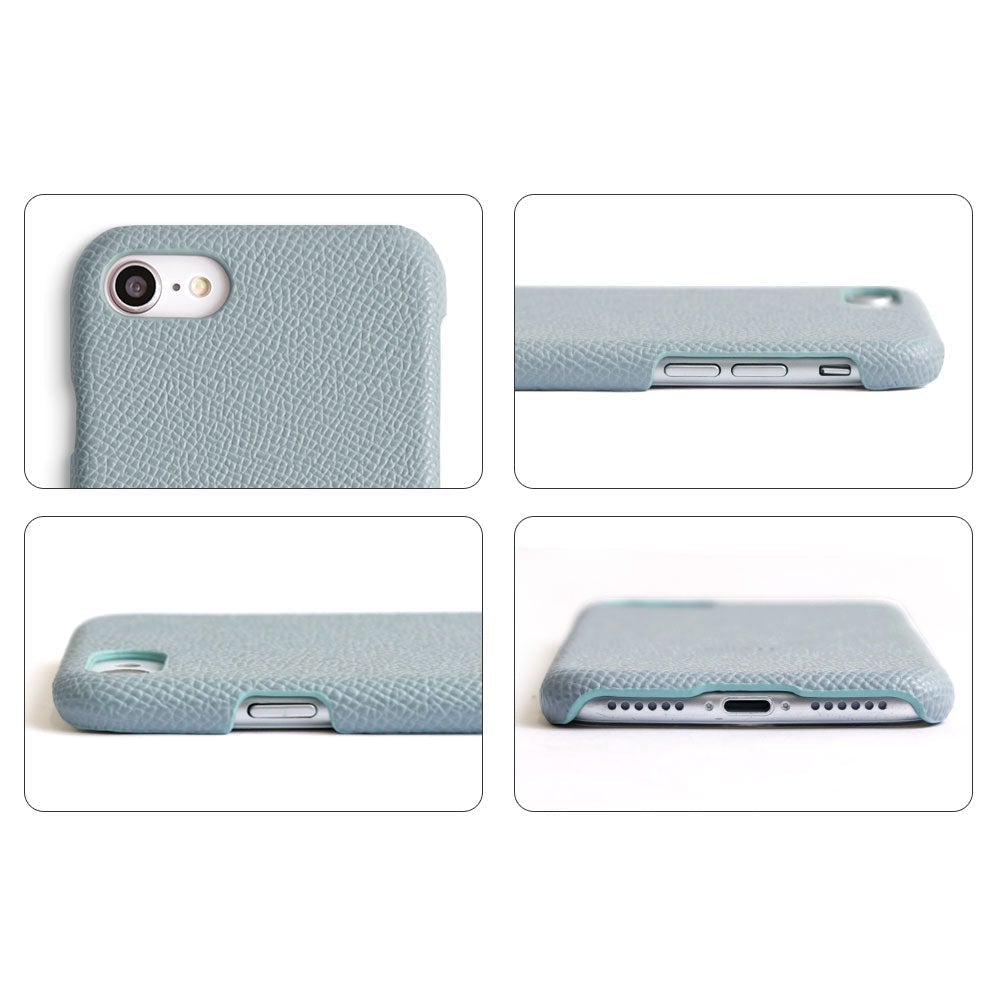 Sangle d'épaule dorée en cuir végan Étui arrière pour la série iPhone