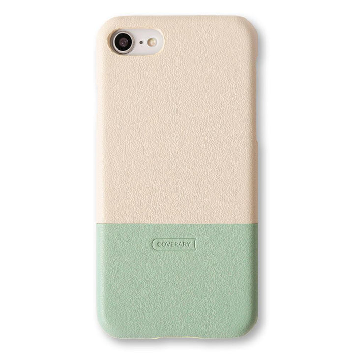 Coque arrière bicolore en cuir végan pour la série Xiaomi