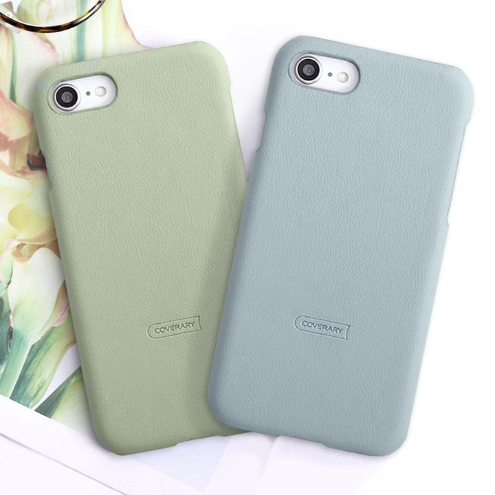 Vegan leather muted pastel back case HUAWEI series