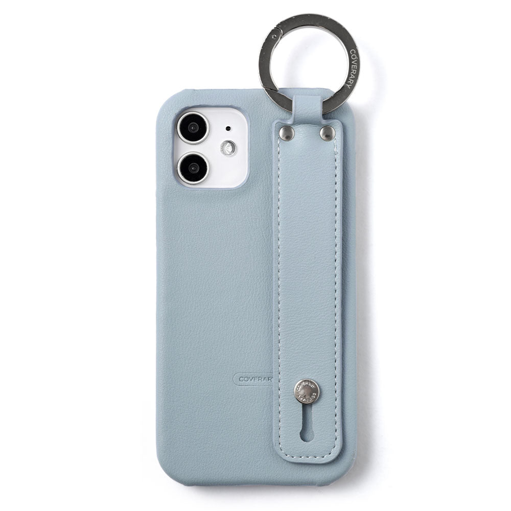 Vegan leather muted pastel back case with hand belt