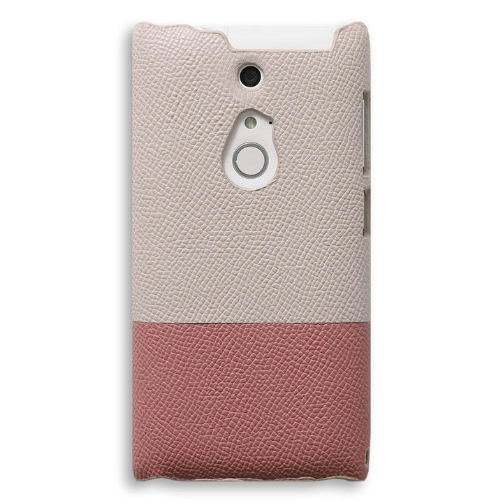 Vegan leather textured bicolor back case for Xiaomi series