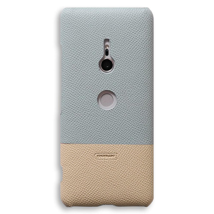 Cuir végan texturé bicolore coque arrière série OPPO