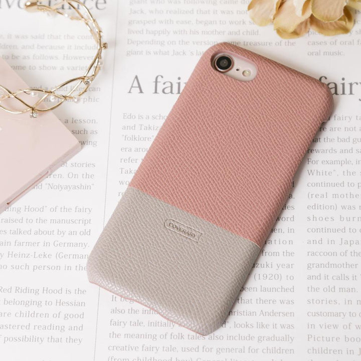 Vegan leather textured bicolor back case for Xiaomi series